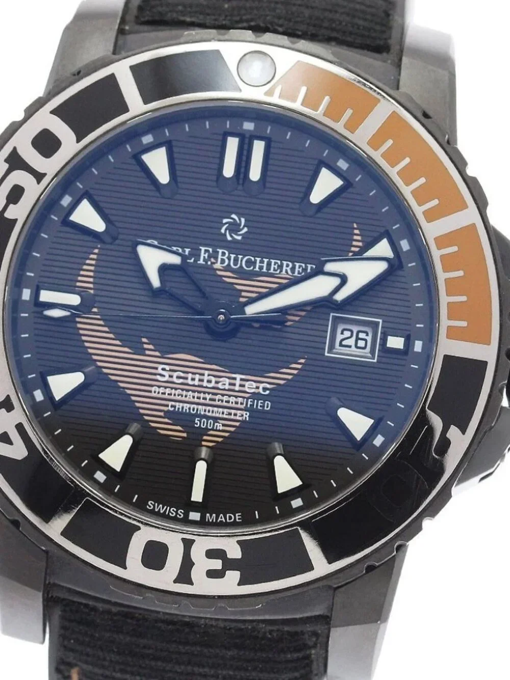 CARL F.BUCHERER Patravi ScubaTec 00.10632.28.33.99 Date Automatic Men's_966518